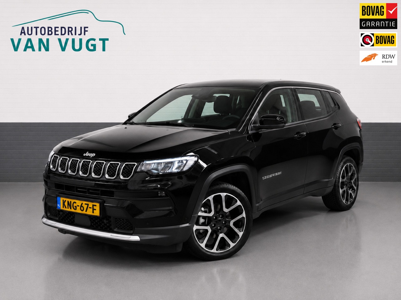 Jeep Compass - 1.5T e-Hybrid 19 inch, slechts 10d km, 360 camera ect. - AutoWereld.nl