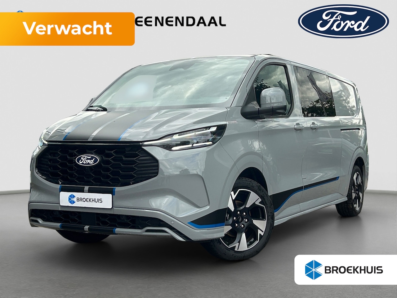 Ford Transit Custom - 320 2.5 PHEV L2H1 Sport DC | Adap. Cruise Control | Winterpack | 360 Camera | Trekhaak | K - AutoWereld.nl