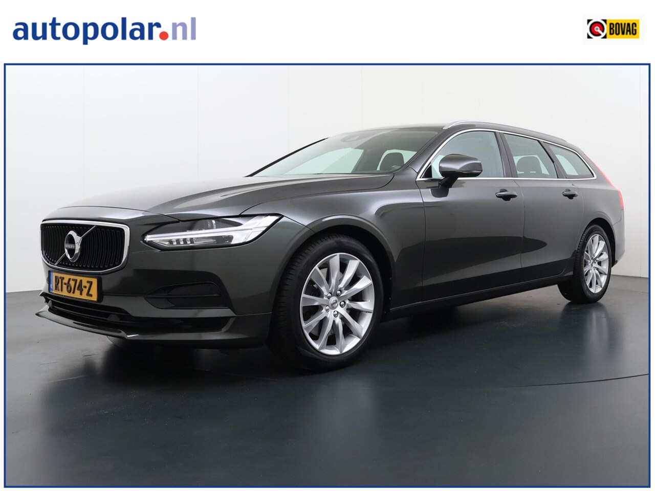 Volvo V90 - 2.0 T5 90th Anniversary Edition Leder/ACC/BLIS/Carplay etc. Distributieriem vervangen! - AutoWereld.nl
