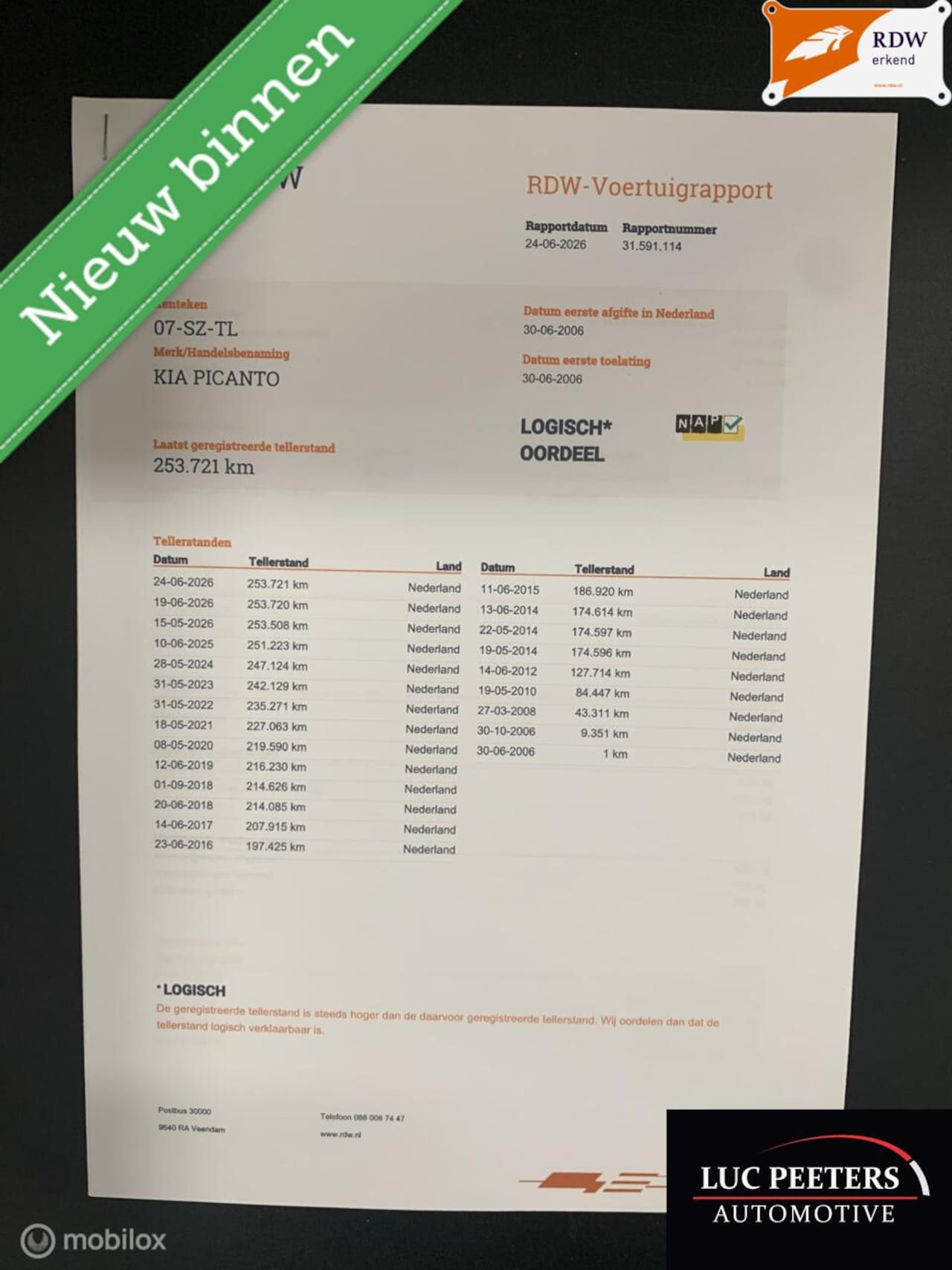Kia Picanto - 1.0 LX/5DRS/NAP/AIRCO/CV/SBK/ELR/APK-30-6-27! - AutoWereld.nl