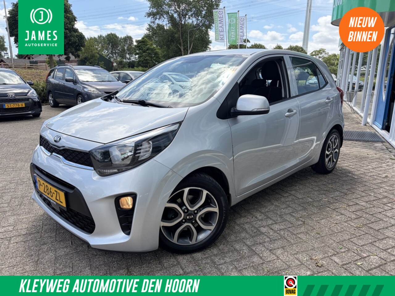 Kia Picanto - 1.2 CVVT DynamicLine 1.2 CVVT DynamicLine, Aut, Carplay, Camera, Stoel en Stuurverwar - AutoWereld.nl