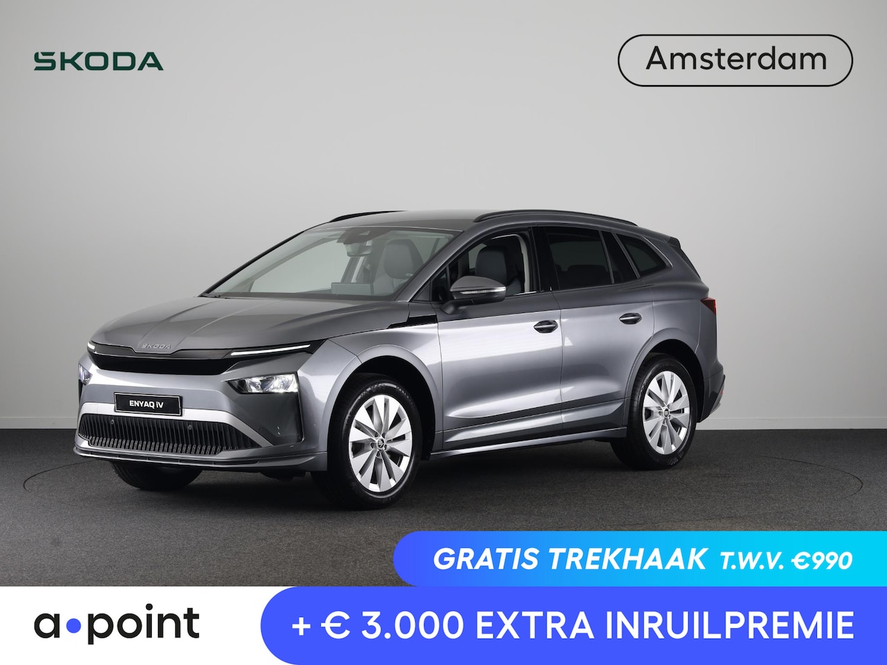 Skoda Enyaq iV - 60 Selection 204pk | Blind Spot | Adaptive Cruise | Elek. achterklep | Navigatie | Camera - AutoWereld.nl