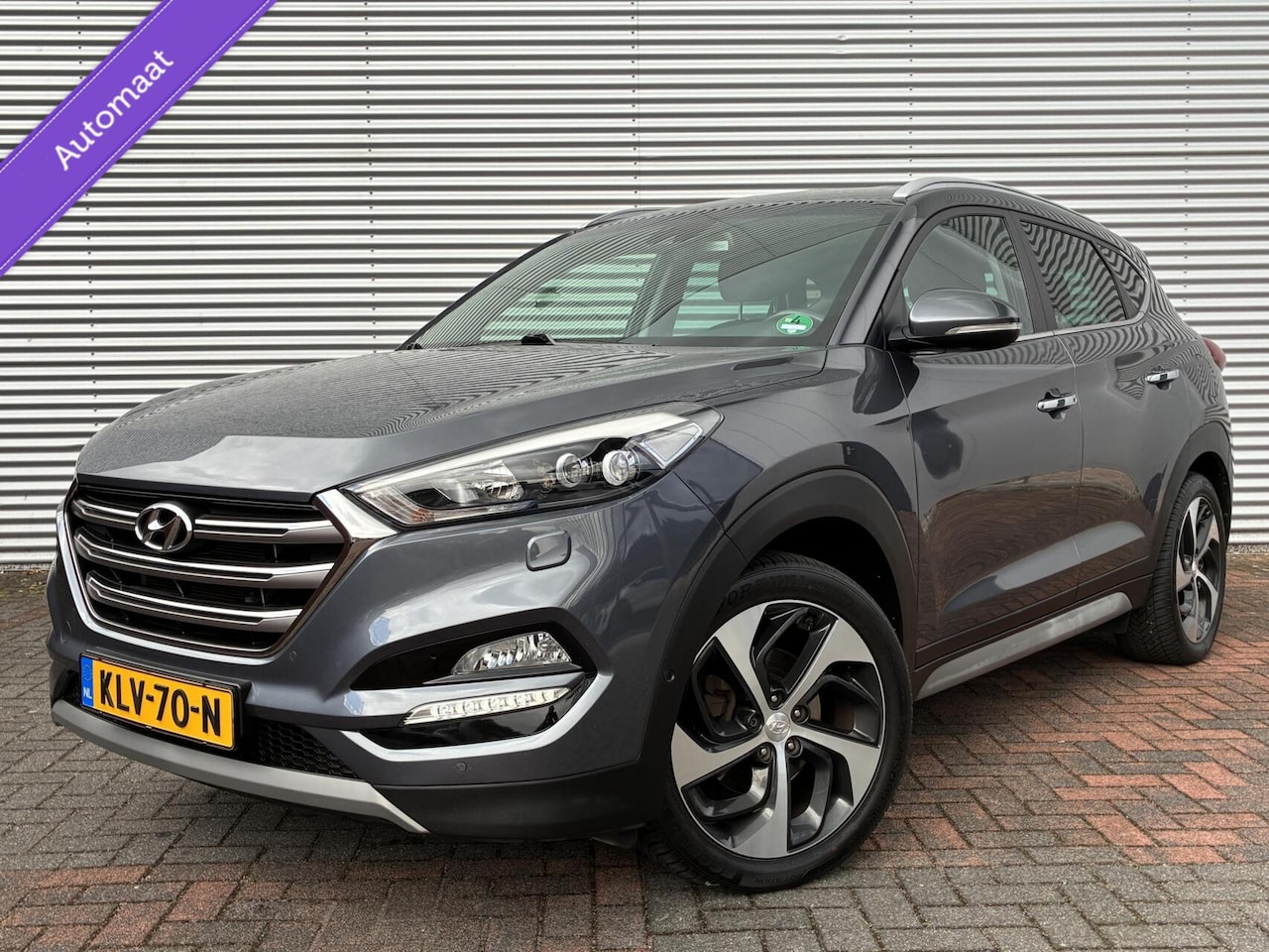 Hyundai Tucson - 1.6 T-GDi Comfort 4WD Autom Led Cruise Leer Camera Navi Hoge Instap Perfecte Staat Eerste - AutoWereld.nl