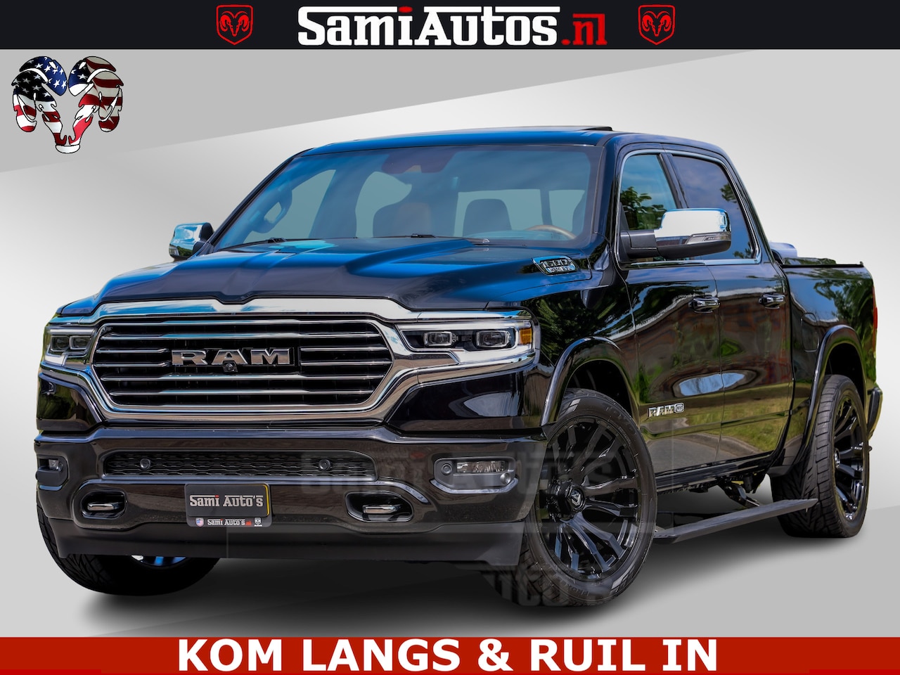 Dodge Ram Pick Up - LONGHORN ® EDITION | NEW SADDLE LEATHER | VIRTUAL | HEAD | PANODAK | LUCHTVERING | BOM VOL - AutoWereld.nl