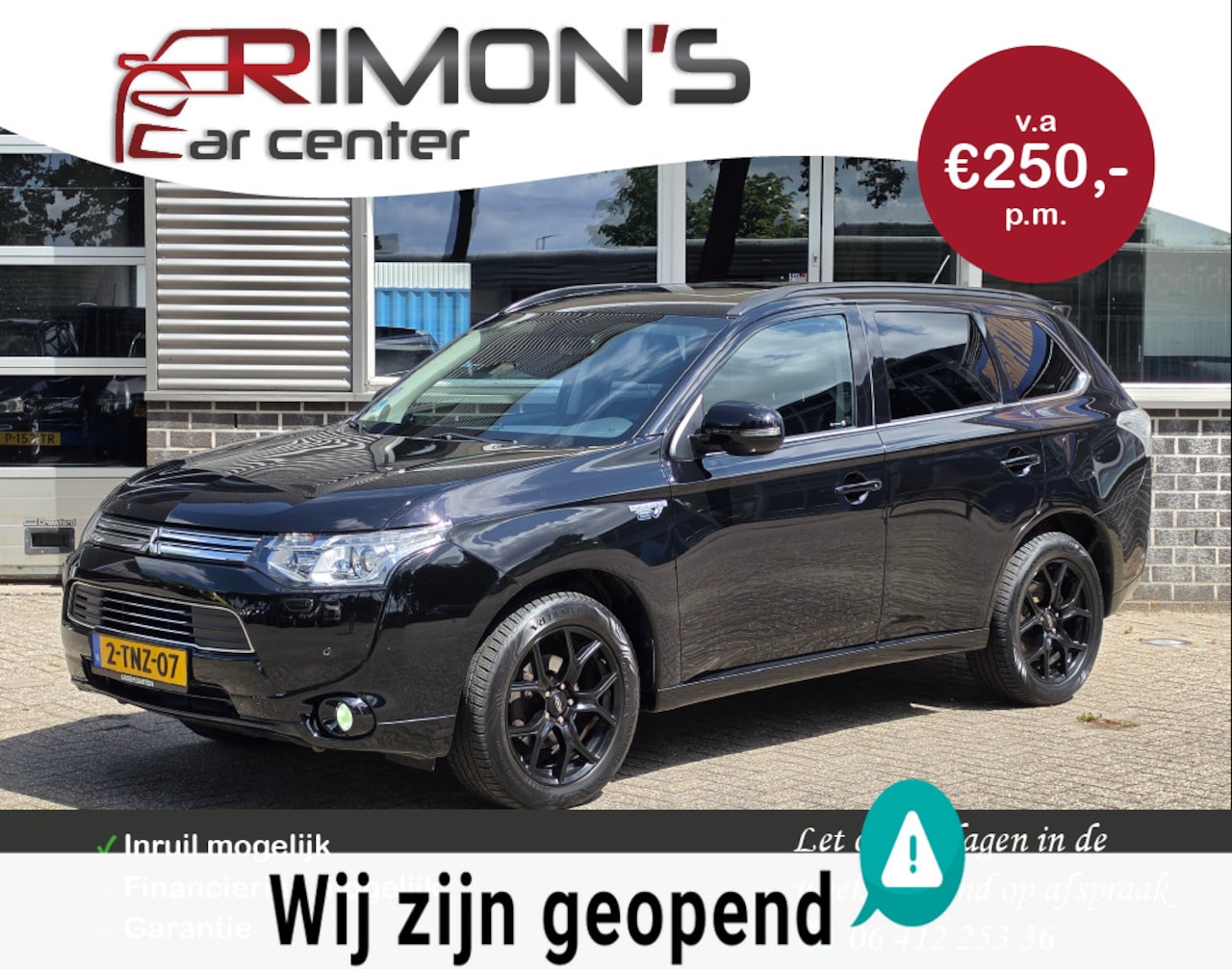 Mitsubishi Outlander - 2.0 PHEV Dakraam Leder Camera Trekhaak Navi - AutoWereld.nl