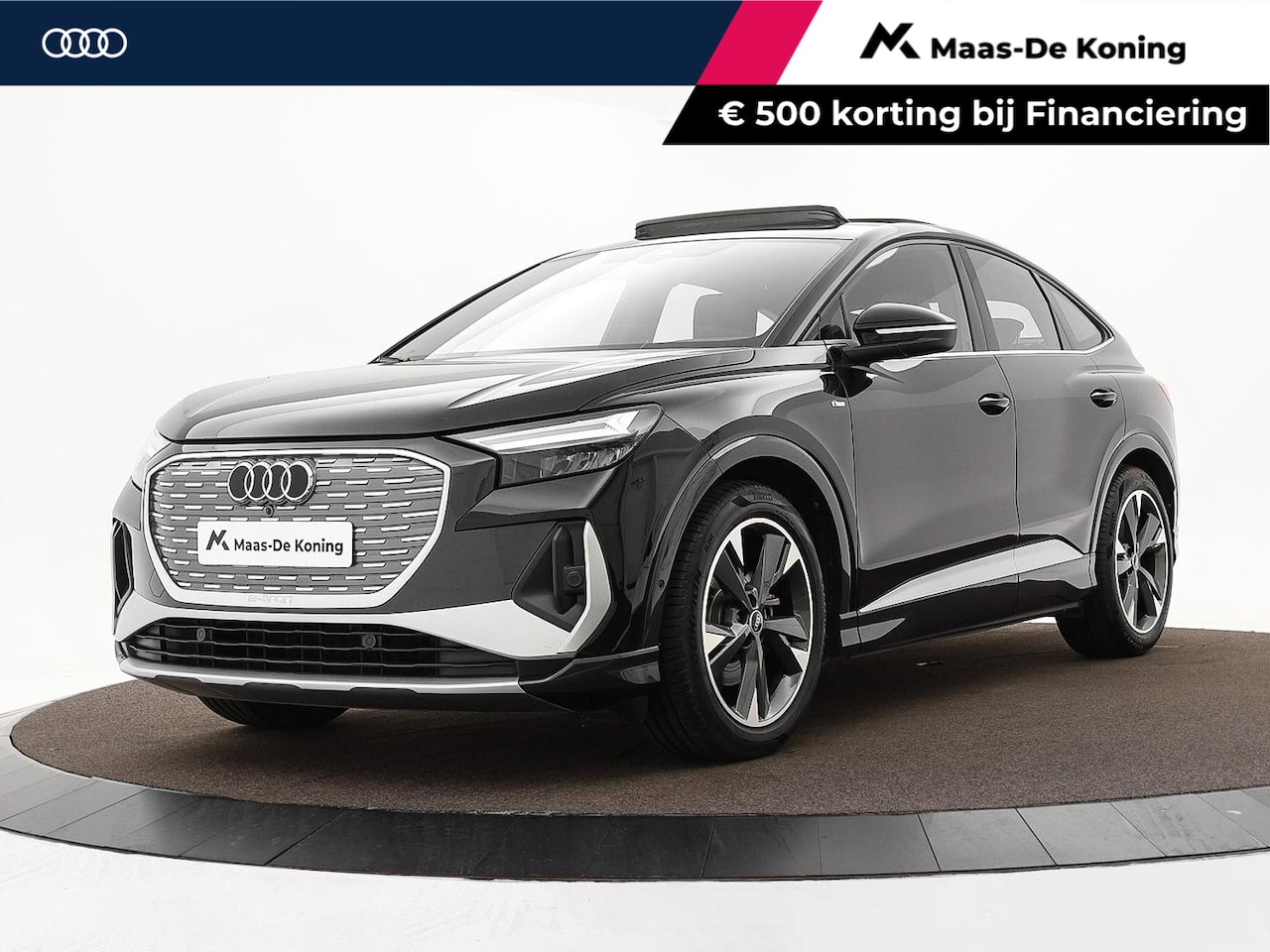 Audi Q4 Sportback e-tron - 35 S Edition 55 kWh 170pk · SOH 91,9% · Panoramadak · Camera · Head-Up Display · Keyless · - AutoWereld.nl