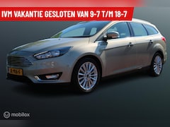 Ford Focus Wagon - 1.0 Ecoboost 125 PK Titanium, 43000 KM , Navi, Pdc voor + achter, Cruise, Clima, Donker gl