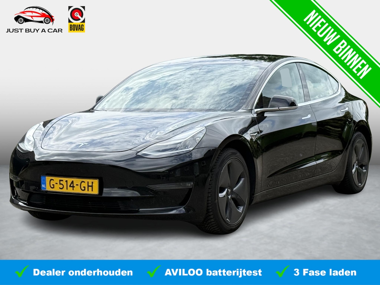 Tesla Model 3 - Long Range RWD Long Range AWD 75 kWh SOH 86,4% / 3 Fase / Panoramadak / 5X Stoelverwarming / Memory / Ful - AutoWereld.nl