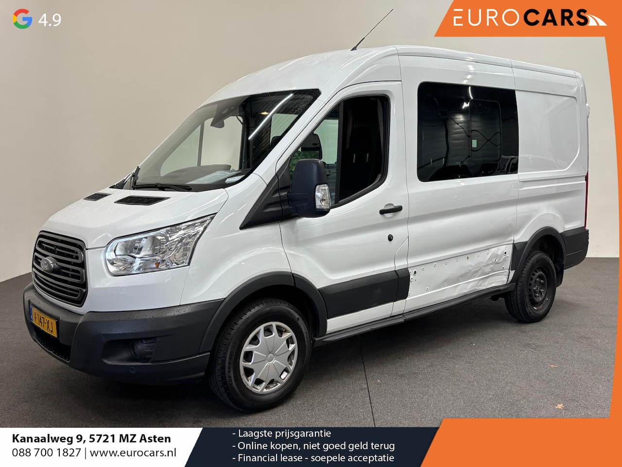 Ford Transit - 350 L2H2 DC Trend Dubbele Cabine Airco Automaat Navigatie - AutoWereld.nl