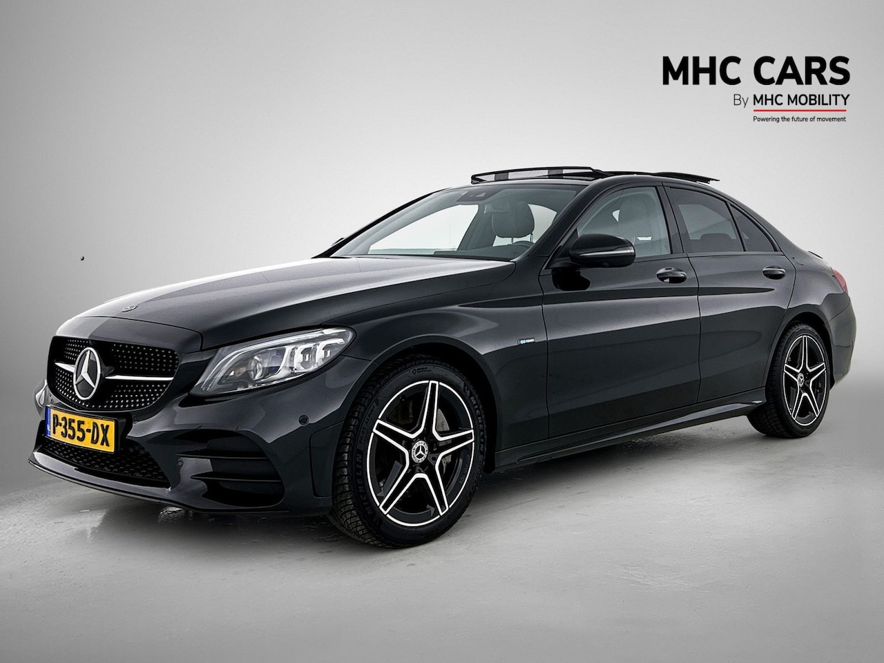 Mercedes-Benz C-klasse - 300 e Business Solution AMG Limited | Leder | Panoramadak | Dodehoekassistent - AutoWereld.nl