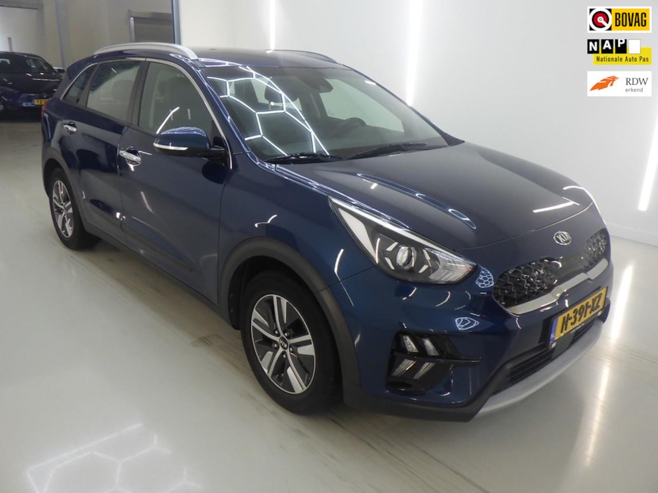 Kia Niro - 1.6 GDi Hybrid DynamicLine+Led+brwwd-navigatie+camera+Leder+cruise+trekhaak = ORIG/NL APK - AutoWereld.nl