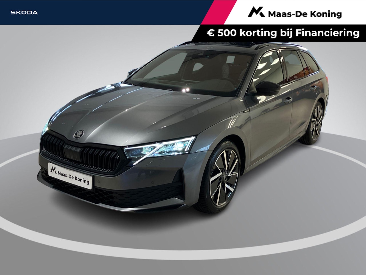 Skoda Octavia Combi - 1.5TSI/150PK MHEV Sportline DSG · Panoramadak · Navigatie · 360°Camera + Parkeersensoren · - AutoWereld.nl
