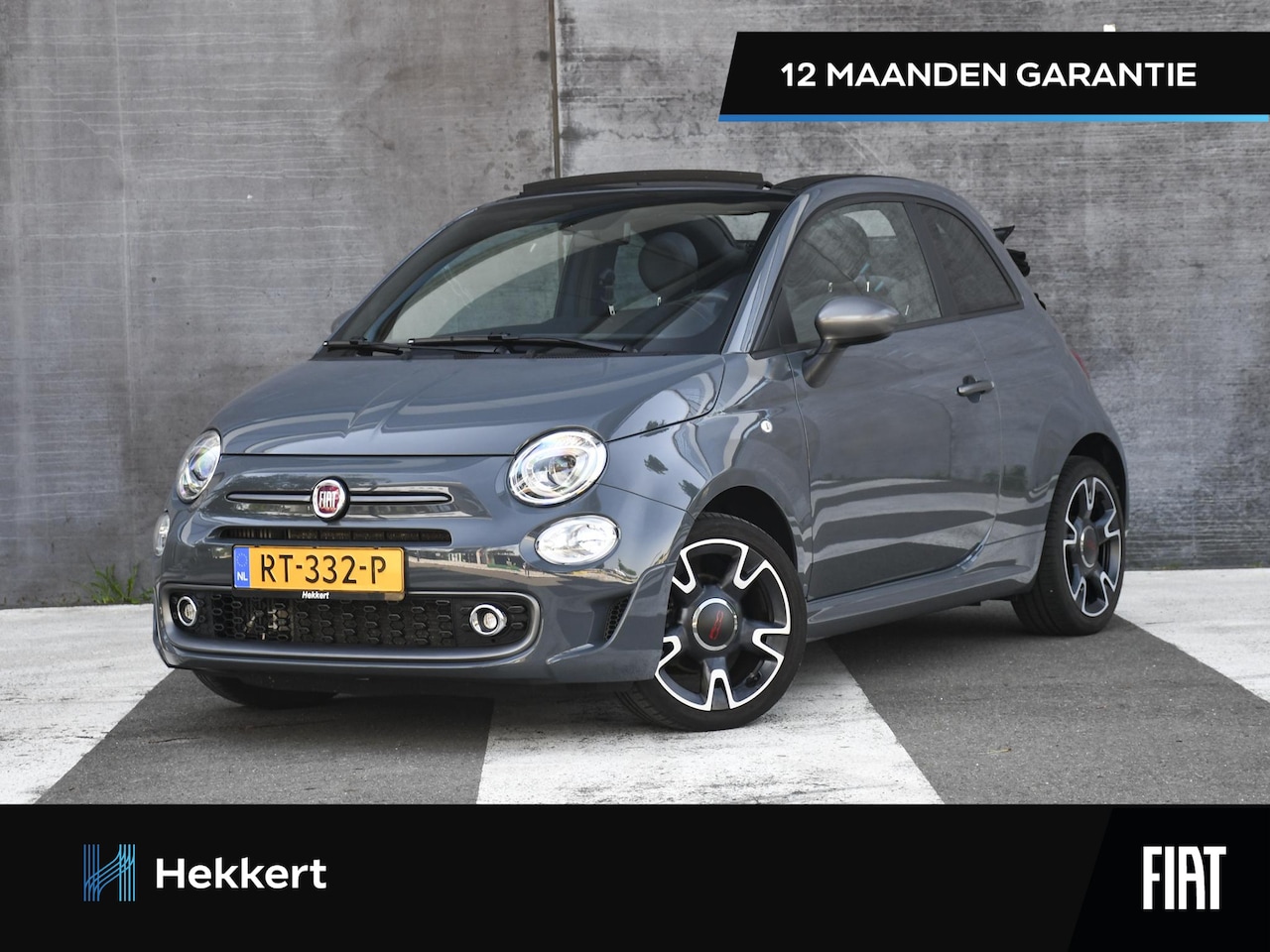 Fiat 500 C - Sport 0.9 TwinAir Turbo 80pk PDC ACHTER | LEDER | CRUISE.C | 16''LM | AIRCO | 12 MND GARAN - AutoWereld.nl