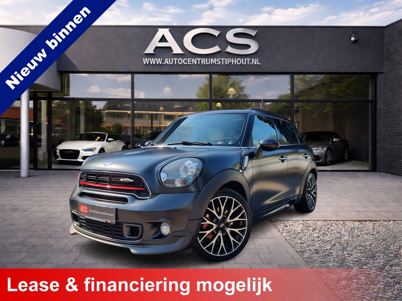 MINI Countryman - 1.6 John Cooper Works ALL4 | Orgineel Matzwart | Alle opties | Topstaat! - AutoWereld.nl