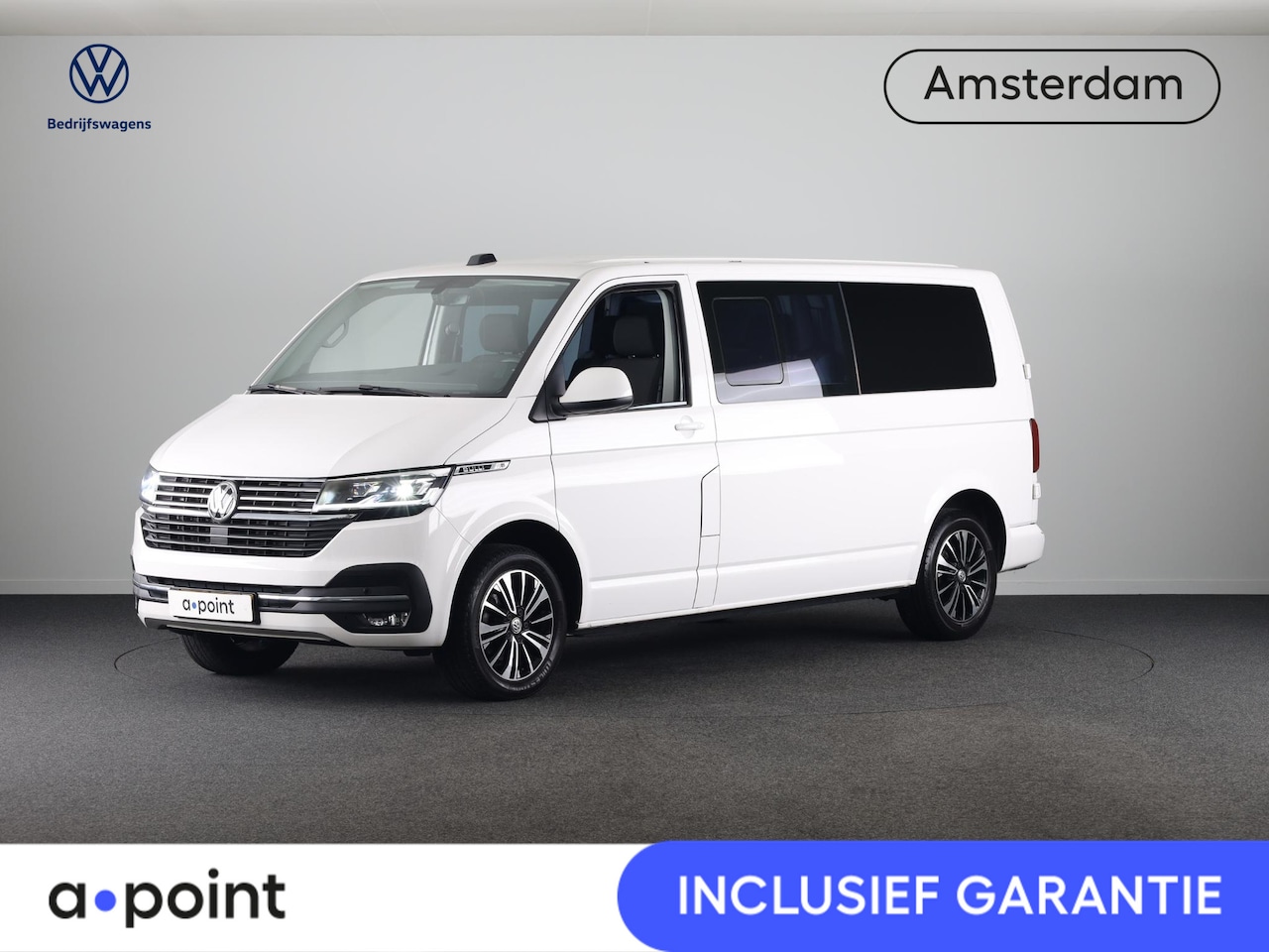 Volkswagen Transporter - 2.0 TDI L2H3 28 Bulli 150 PK DSG (Automaat) | Dubbele cabine | Trekhaak | Parkeercamera | - AutoWereld.nl