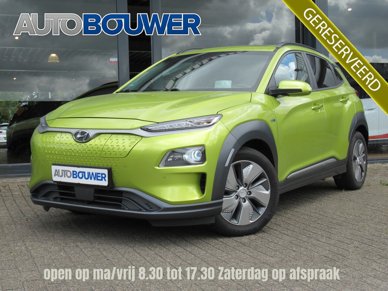 Hyundai Kona Electric - EV Premium Sky 64 kWh SOH 98,3 % 2e eigen | dealer onderh | Full option!! - AutoWereld.nl