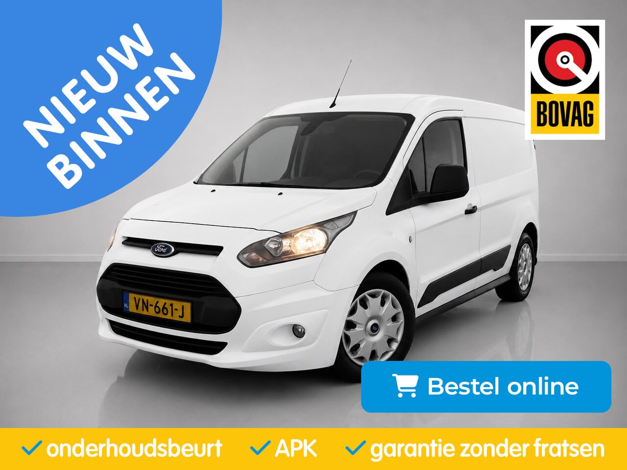 Ford Transit Connect - 1.6 TDCI L2 Trend| Navigatie-Pakket|Camera|Bluetooth|Schuifdeur|PDC| - AutoWereld.nl