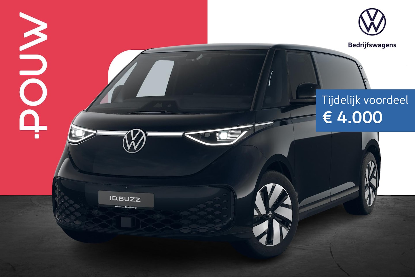 Volkswagen ID. Buzz Cargo - 286pk Bulli Edition 79 kWh | Climate Control | Trekhaak Wegklapbaar - AutoWereld.nl