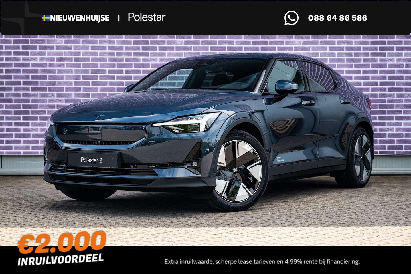 Polestar 2 - Long Range Single Motor Prime 82 kWh | Pixel LED | Pilot Assist | 360 camera met parkeerhu - AutoWereld.nl