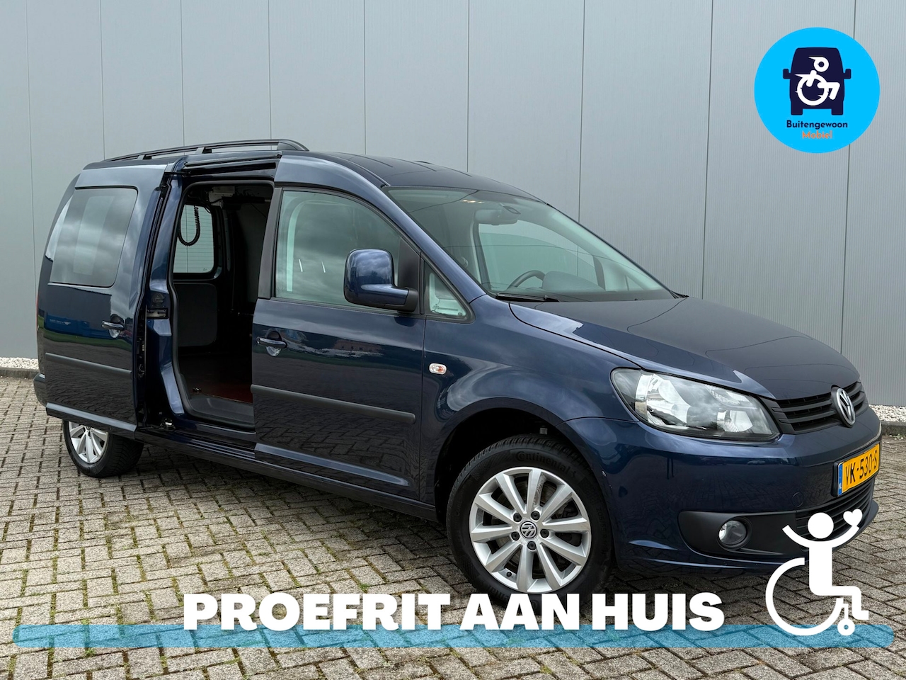 Volkswagen Caddy Maxi - Rolstoelauto Handgas Tillift Airco Automaat - AutoWereld.nl