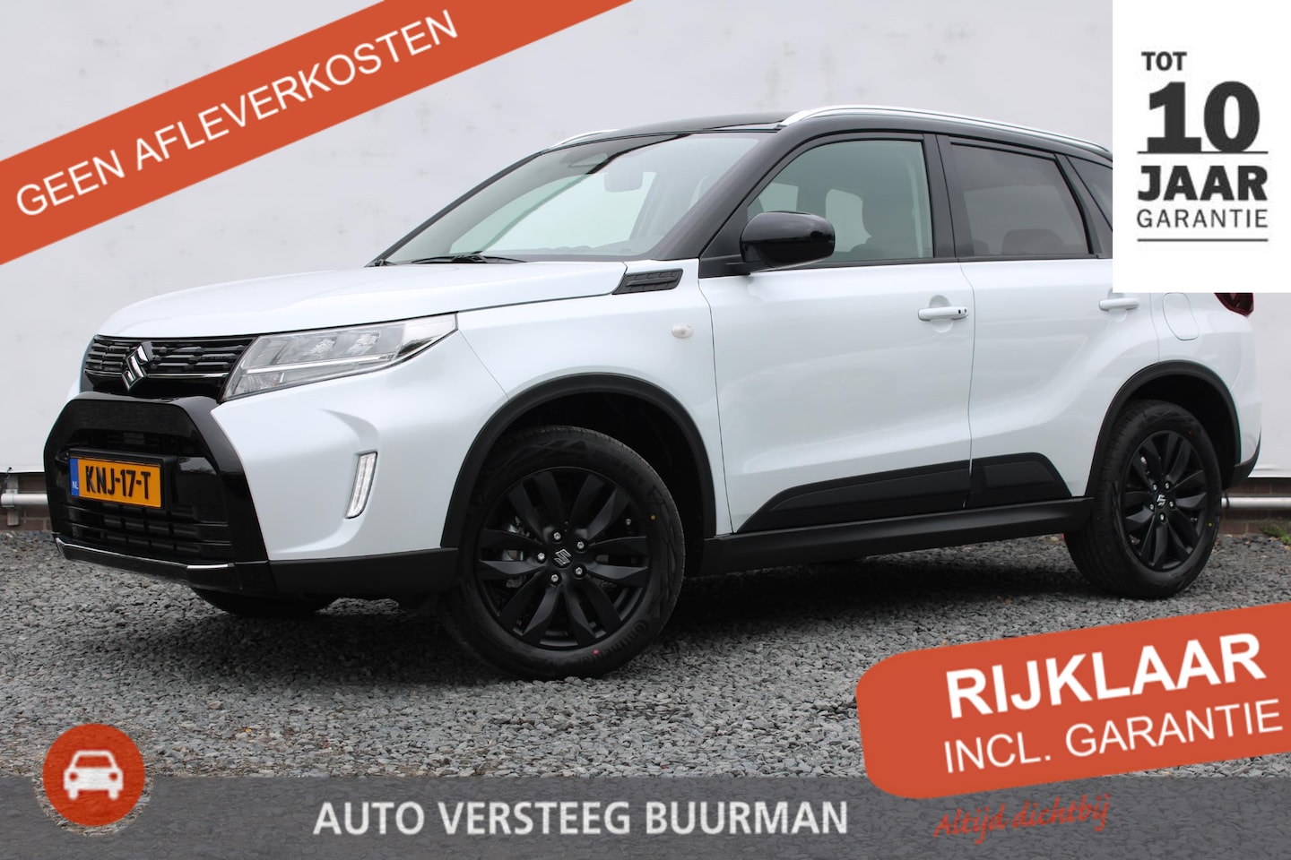 Suzuki Vitara - 1.4 Boosterjet Smart Hybrid Select Automaat, Black&White Editon, Trekhaak en Zwarte LM-Vel - AutoWereld.nl