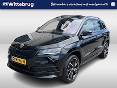 Skoda Karoq - 1.5 TSI ACT Sportline / AUTOMAAT/ PANO/ TREKHAAK/ ACC/ PARK.SENSOR.V+A/ CAMERA/ STOELVERWA