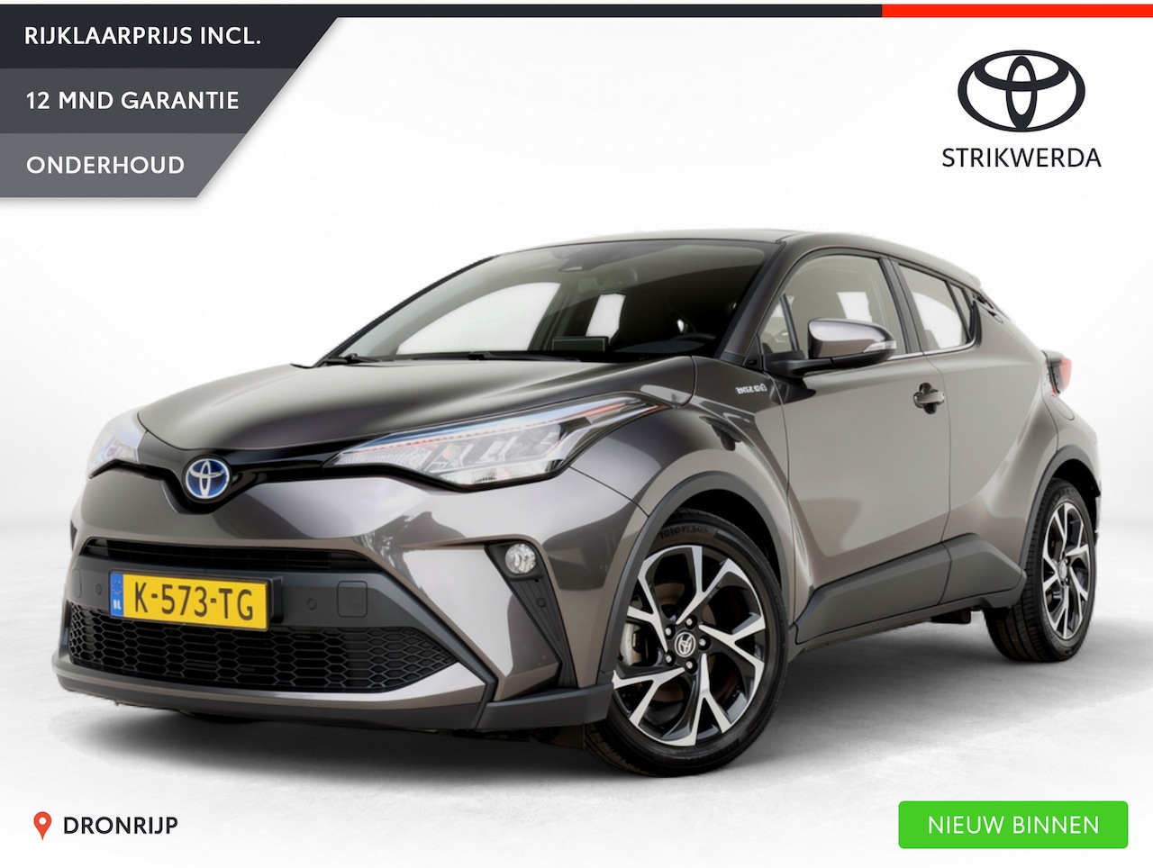 Toyota C-HR - 1.8 Hybrid Dynamic | Trekhaak | PDC V+A | Navi | Camera | ACC | Keyless | Carplay - AutoWereld.nl
