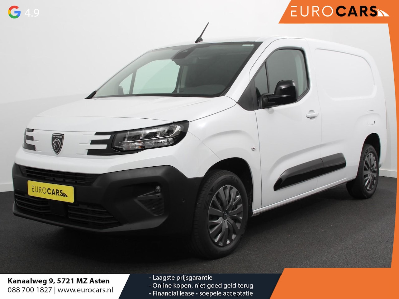 Peugeot Partner - 1.5 BlueHDi 130 EAT8 S&S L2 Automaat Navigatie Apple Carplay / Android Auto DAB trekhaak C - AutoWereld.nl