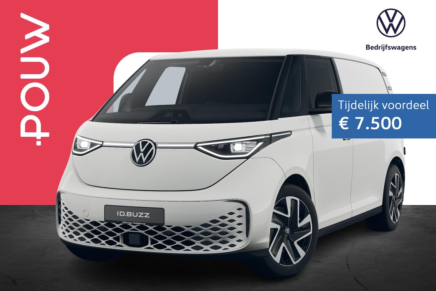 Volkswagen ID. Buzz Cargo - 340pk Bulli Limited Edition 79 kWh 4MOTION | Stoelen Pakket | Trekhaak Wegklapbaar - AutoWereld.nl