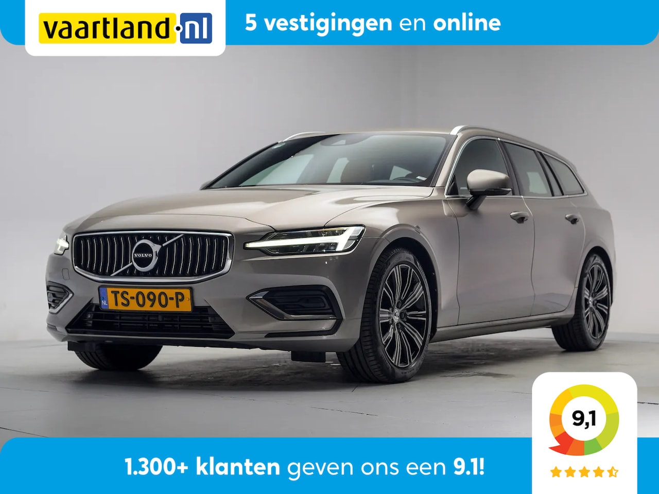 Volvo V60 - T5 250pk Inscription Aut. [ LED Leder Adapt.cruise ] - AutoWereld.nl
