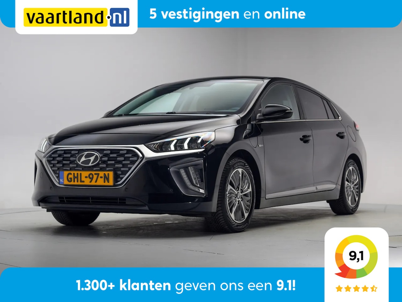 Hyundai IONIQ - 1.6 GDi PHEV Premium Aut [ LED Adapt.cruise Trekhaak ] - AutoWereld.nl