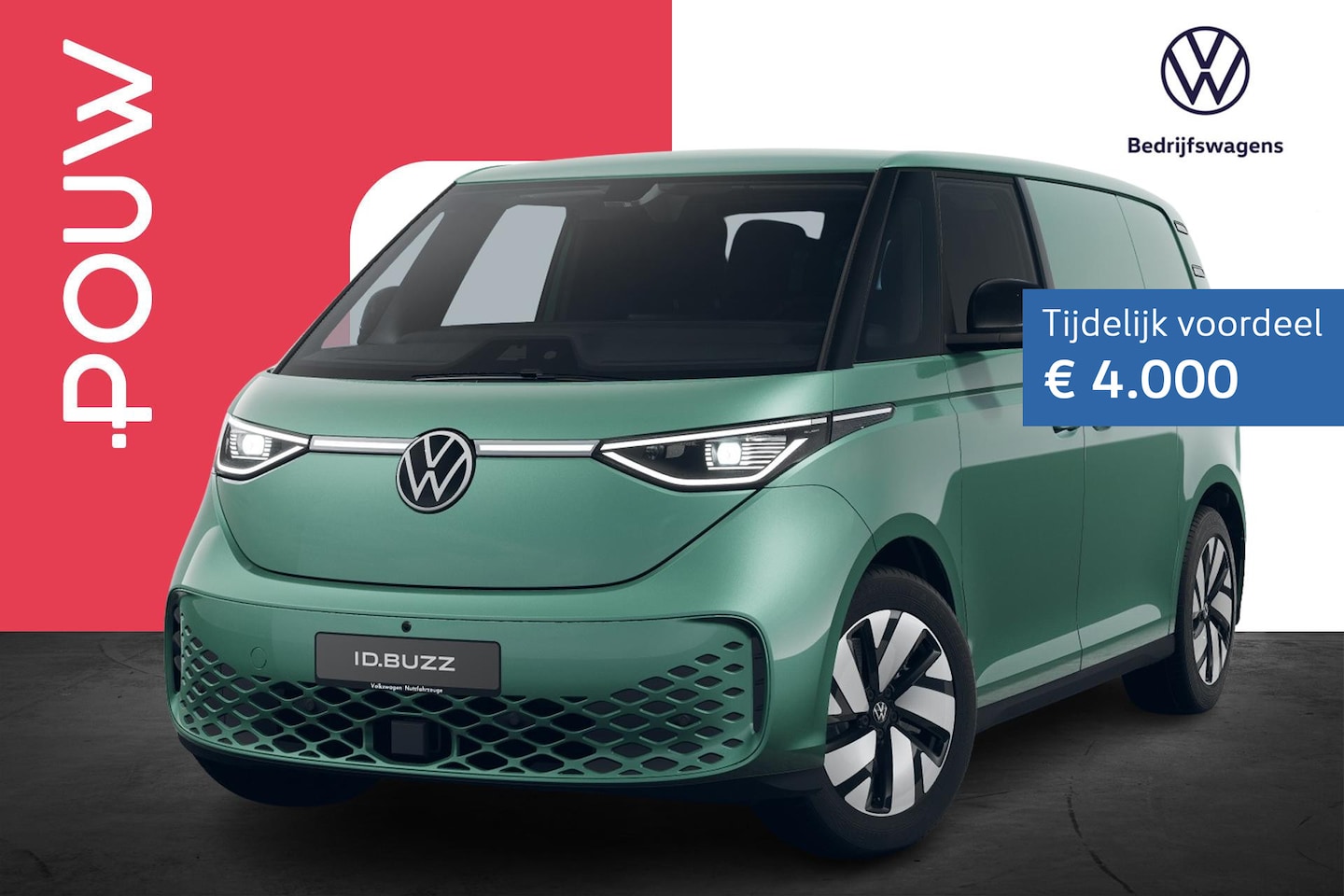 Volkswagen ID. Buzz Cargo - 286pk Bulli Limited Edition 79 kWh | Stoelen Pakket | Schuifdeur Pakket - AutoWereld.nl