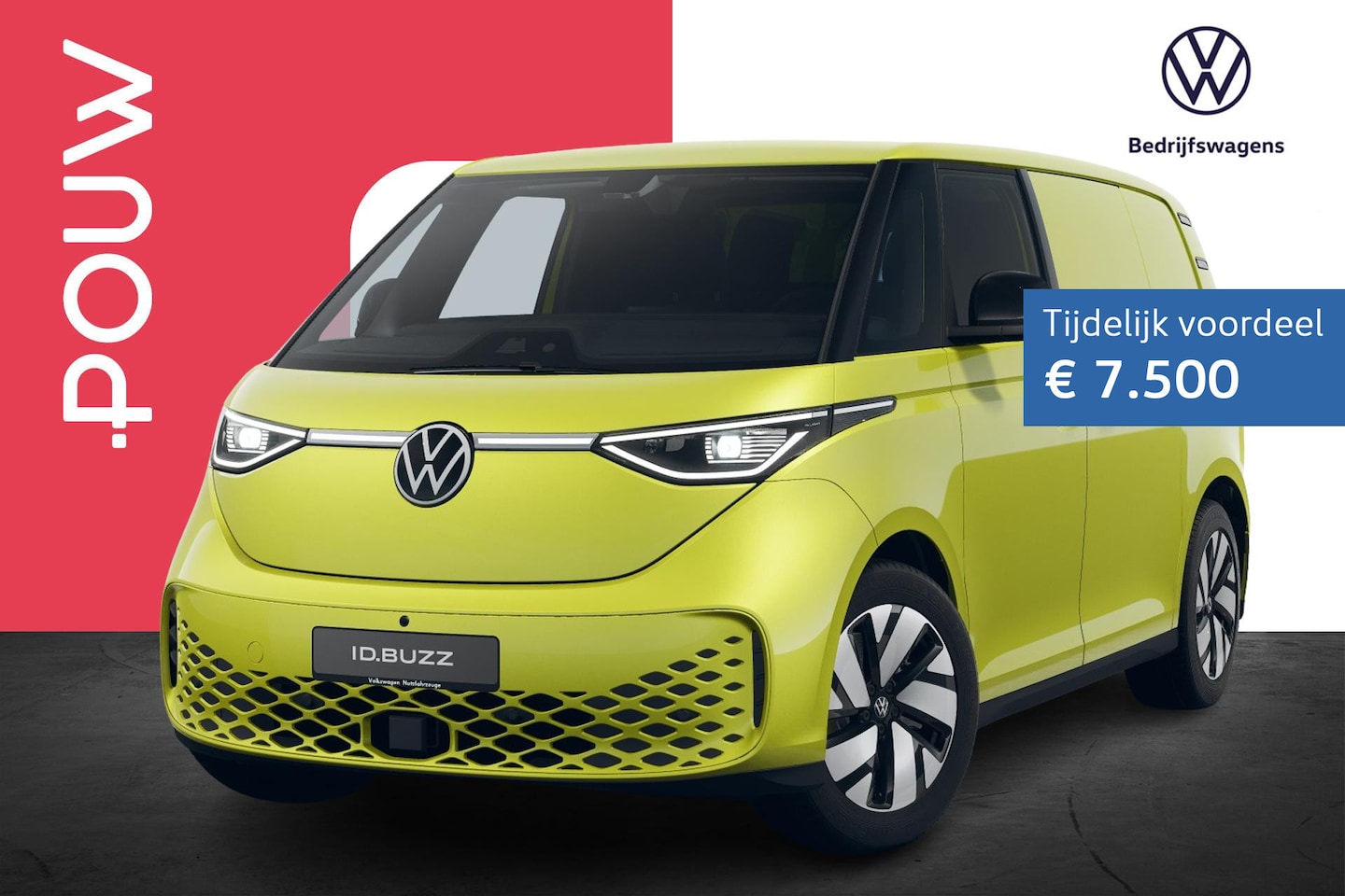 Volkswagen ID. Buzz Cargo - 286pk Bulli Limited Edition 79 kWh | Stoelen Pakket | Schuifdeur Pakket - AutoWereld.nl