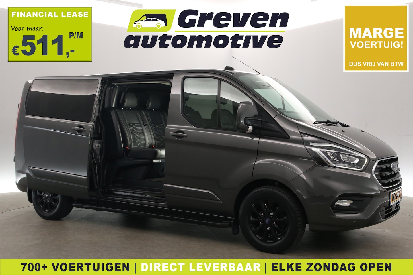 Ford Transit Custom - 2.0 TDCI L2H1 Platinum Edition | Marge | Dubbele Cabine | Aut. | Airco | Camera | Cruise | - AutoWereld.nl