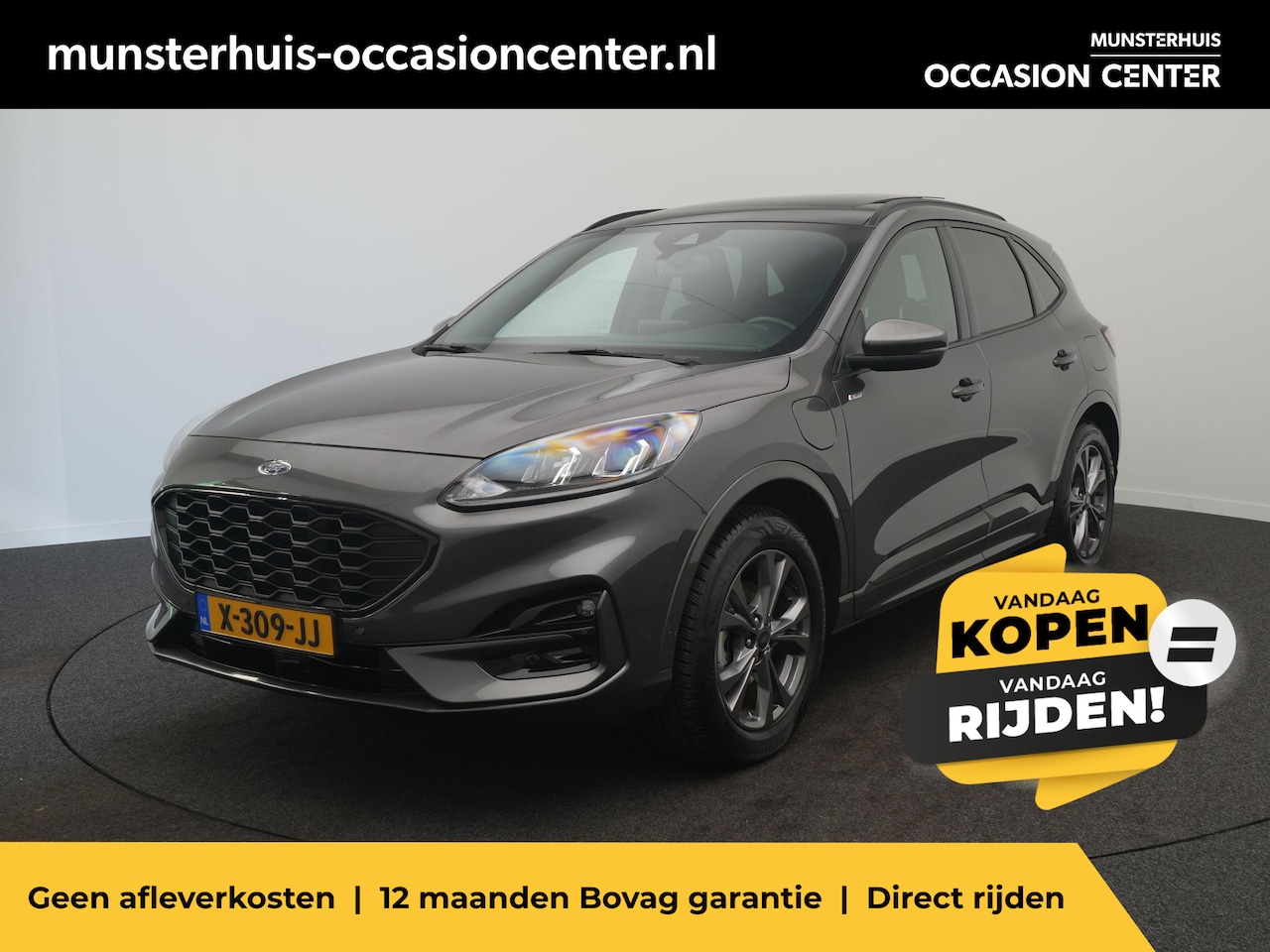 Ford Kuga - 2.5 PHEV ST-Line - RIJKLAARPRIJS - Plug-in Hybride - All Seasonbanden - Achteruitrijcamera - AutoWereld.nl