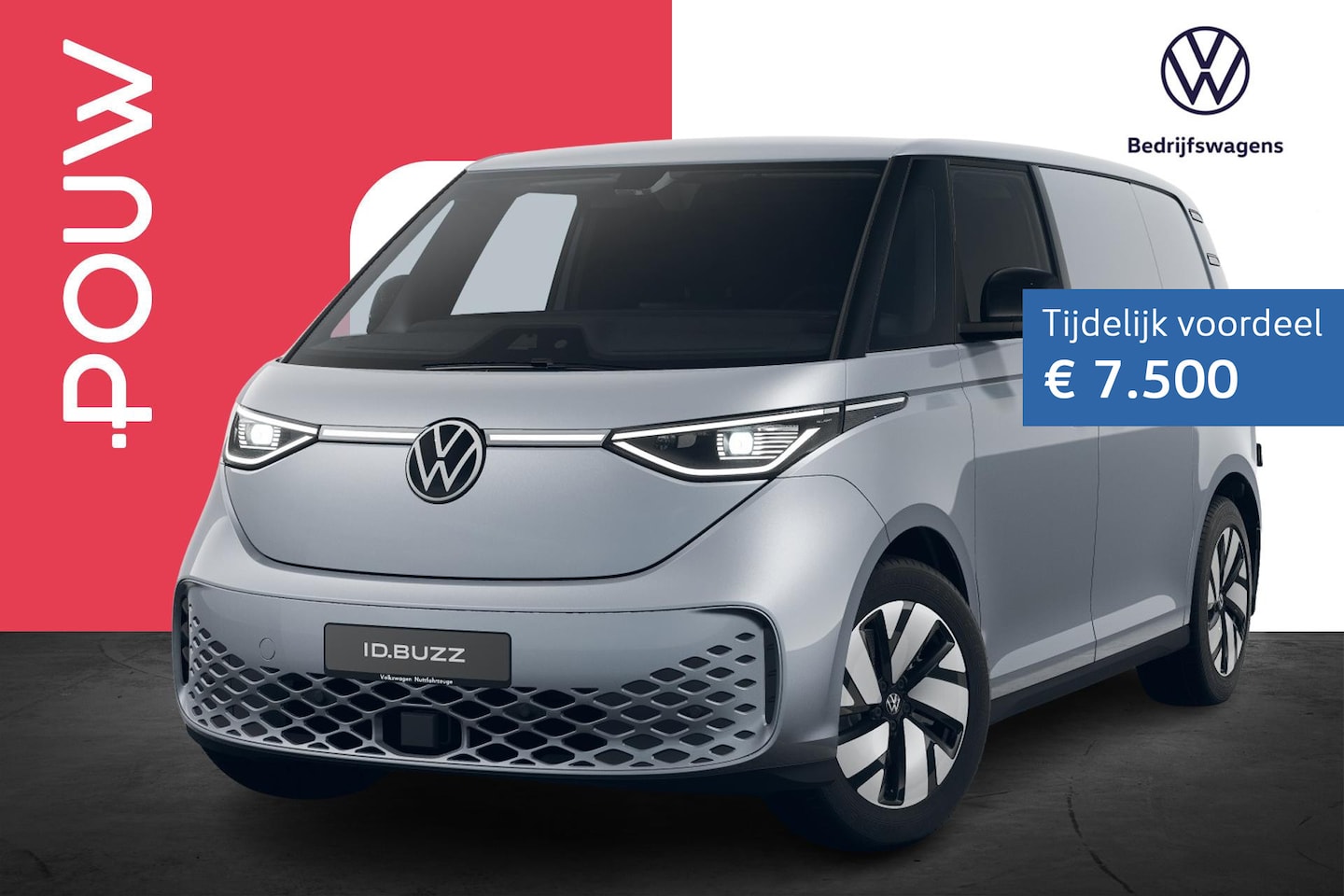 Volkswagen ID. Buzz Cargo - 286pk Bulli Limited Edition 79 kWh | Climate Control | Trekhaak Wegklapbaar - AutoWereld.nl