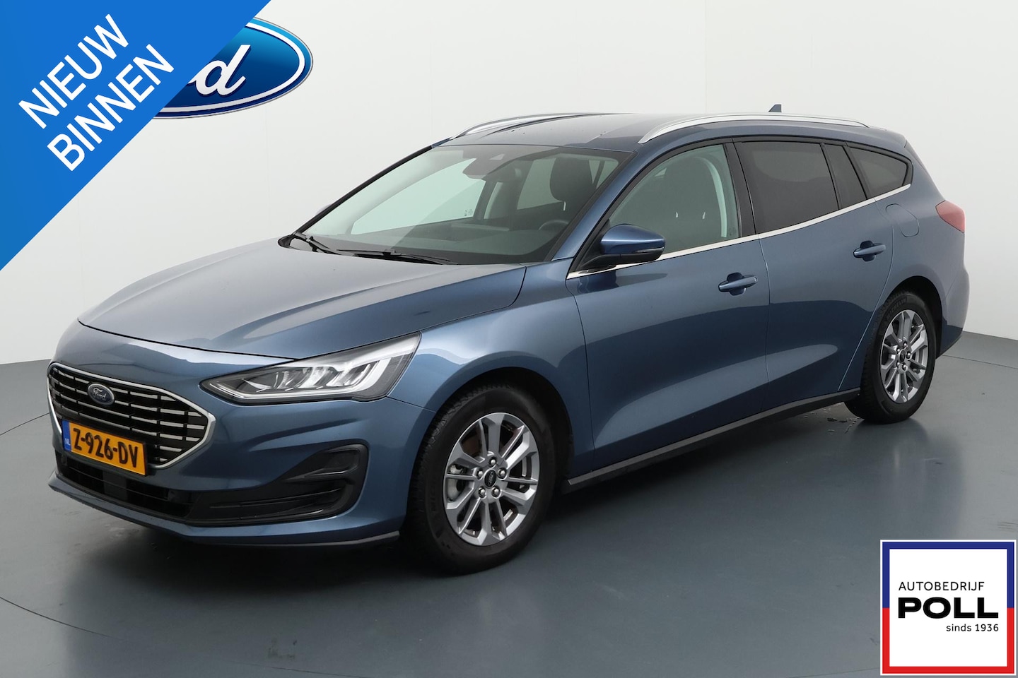 Ford Focus Wagon - 125pk Eco Hybrid Titanium Sync-4 Groot Navi Full LED Privacy glass 1e Eigenaar NL-Auto Wag - AutoWereld.nl