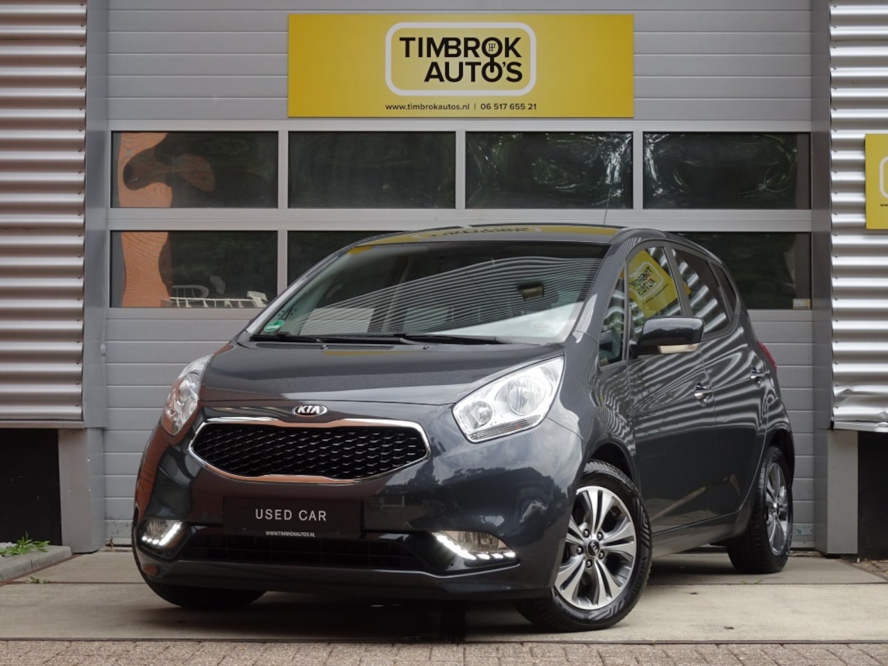 Kia Venga - 1.6 CVVT Automaat *Navi/Stoel+Stuurverw/Cam/1e eig/ Halfleer* - AutoWereld.nl
