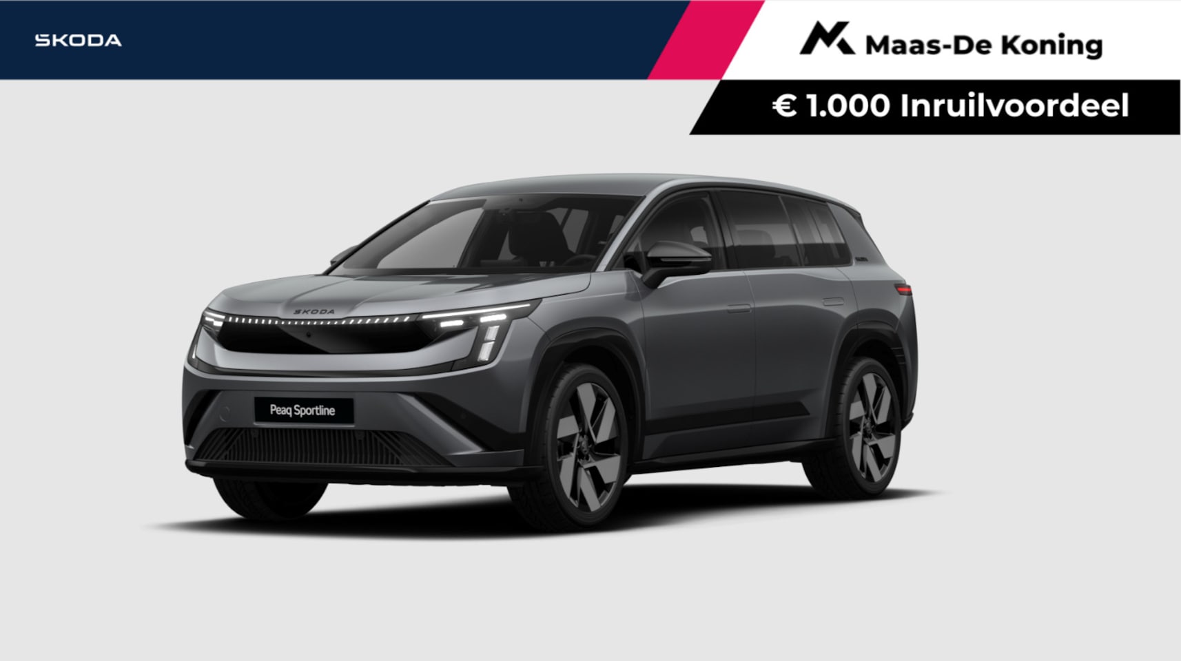 Skoda Peaq - 90 Sportline |  Trekhaak wegklapbaar |  Simply Clever | 21" inch velgen Dugong | - AutoWereld.nl