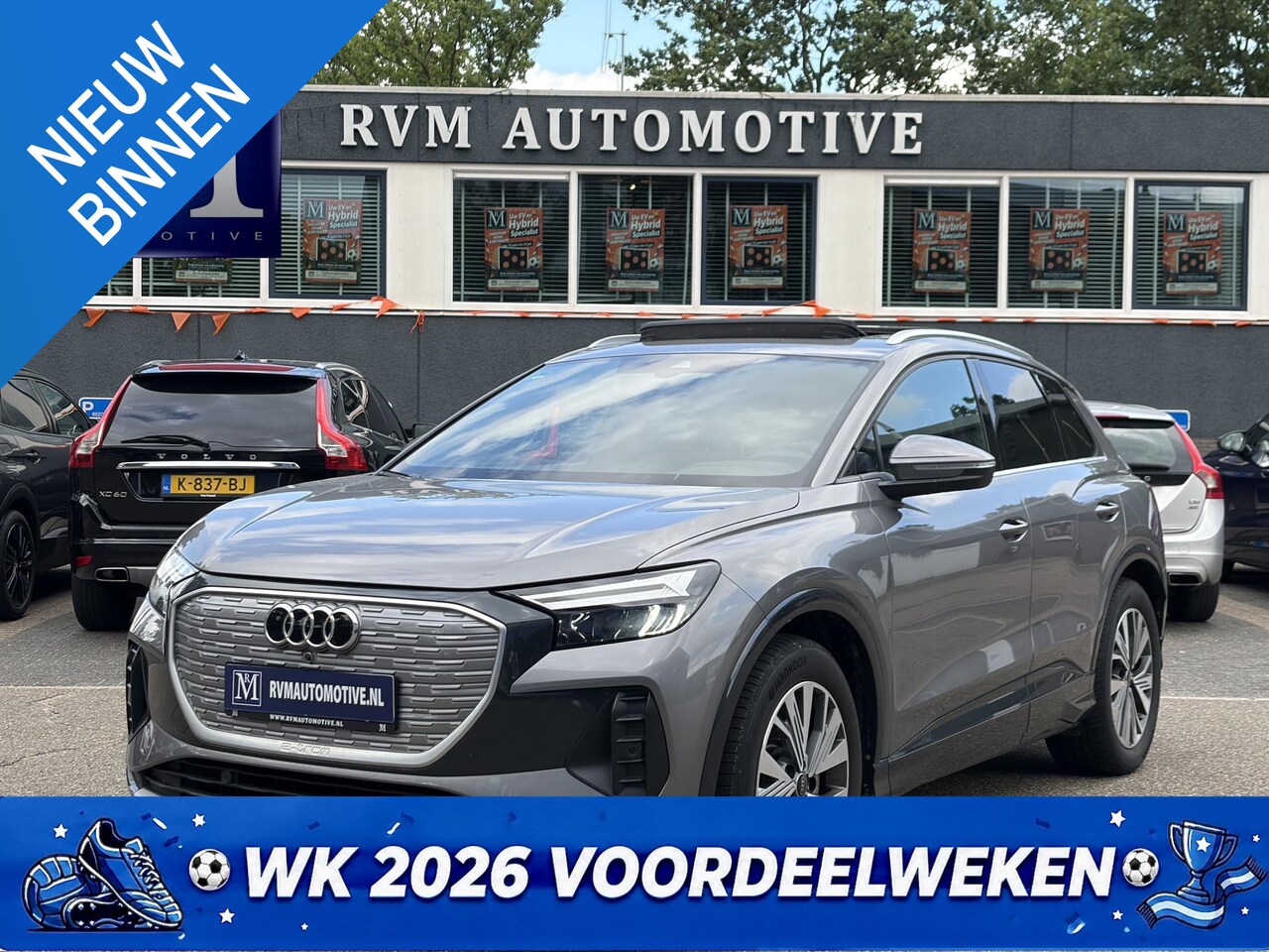 Audi Q4 e-tron - 45 Edition 82 kWh VAN: 40.900,- VOOR: 38.877,- UW WKVOORDEEL: 2.023,- euro SOH 97% | ADAPT - AutoWereld.nl