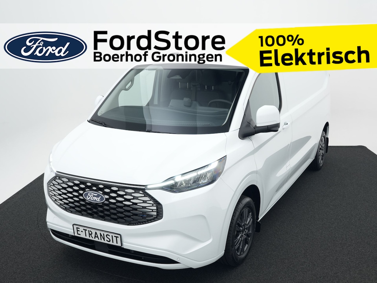 Ford Transit Custom - E-Transit 340 L2H1 Limited 71 kWh | 360 graden camera | Stoelverwarming | Navigatie | - AutoWereld.nl