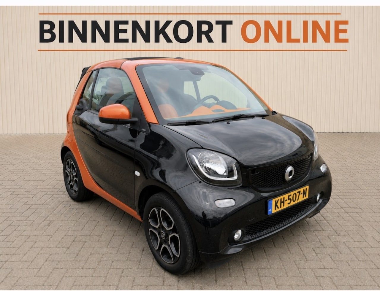 Smart Fortwo cabrio - 1.0 Turbo Passion 2016 | 46.120 km | Dealeronderhouden | Navi | Stoelverwarming - AutoWereld.nl