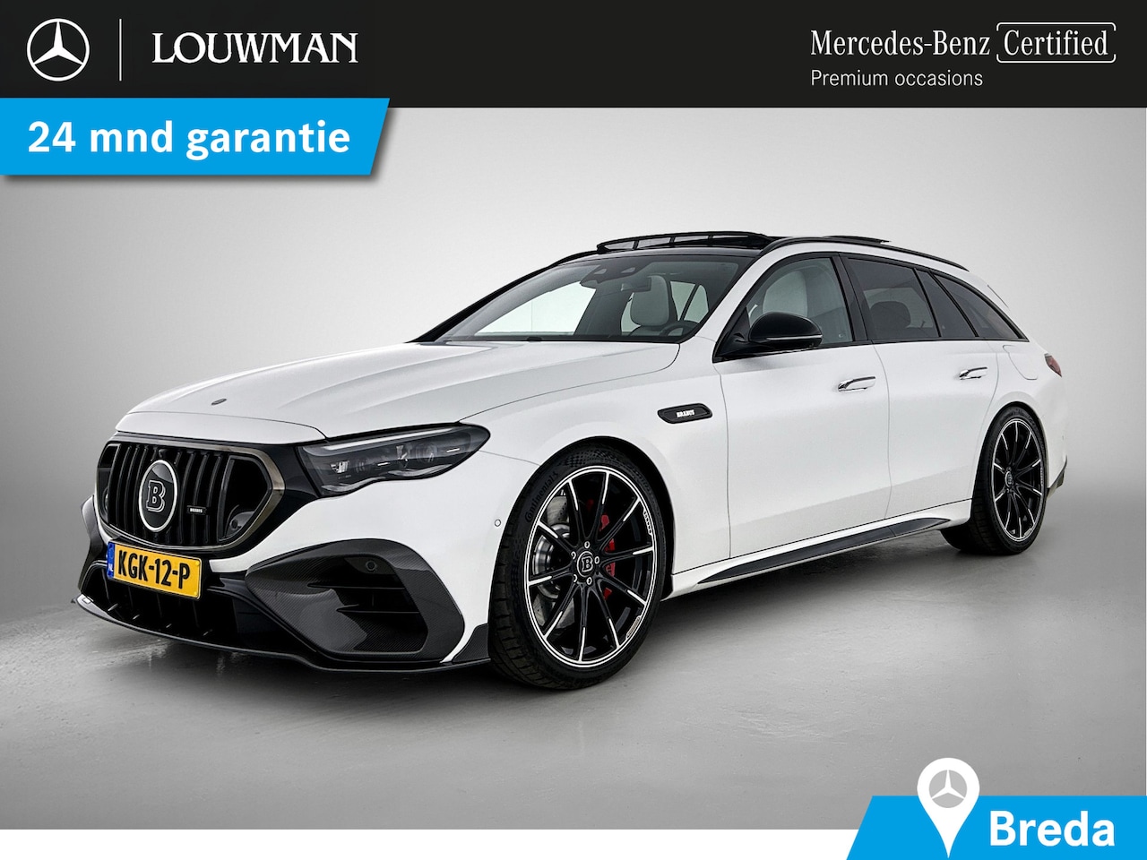 Mercedes-Benz E-klasse Estate - AMG 53 4MATIC+ Night Edition Brabus B700 uitgevoerd | PPF satijn mat | 700 PK | 850Nm | P - AutoWereld.nl