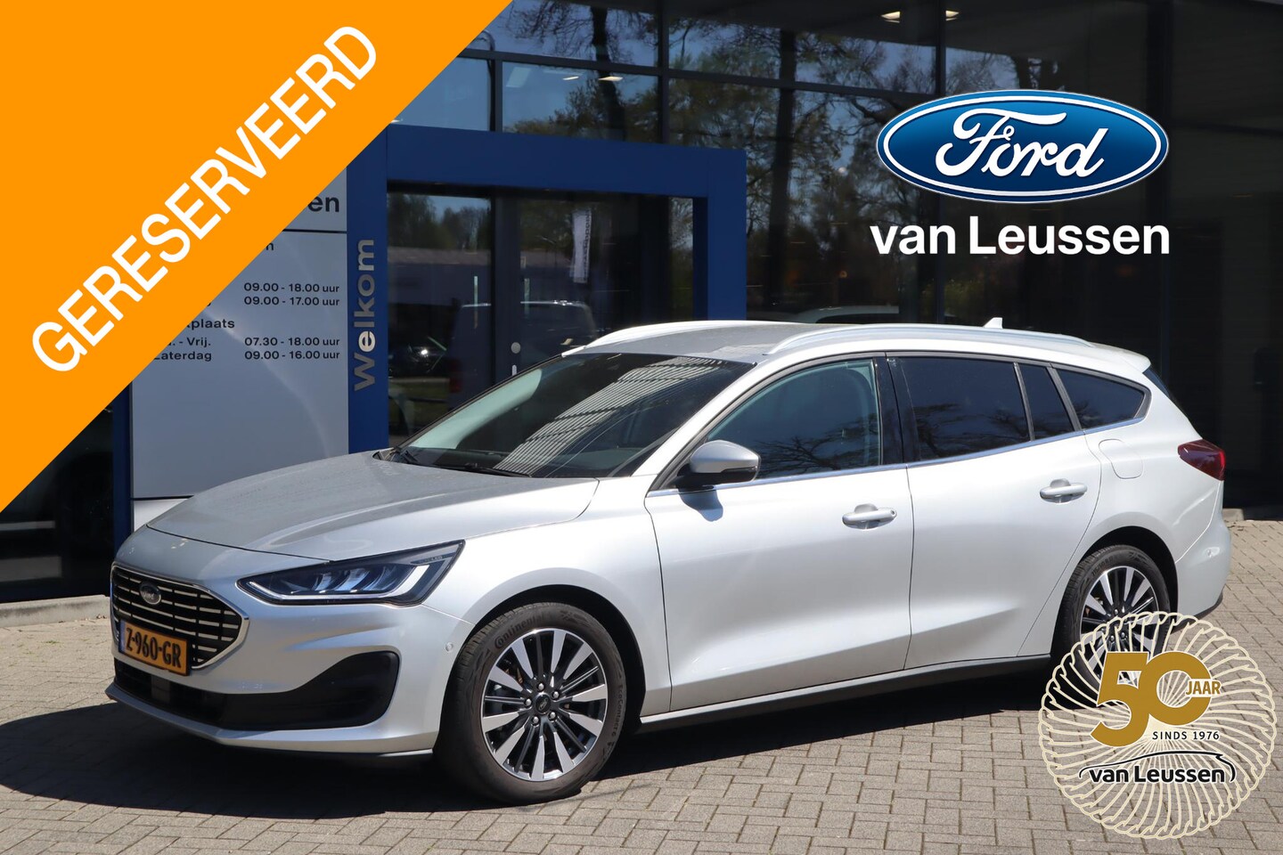 Ford Focus Wagon - 125PK HYBRID TITANIUM-X VIRTUAL-COCKPIT B&O AUDIO CLIMA P-SENSOREN 17"LMV LED CAMERA WINTE - AutoWereld.nl