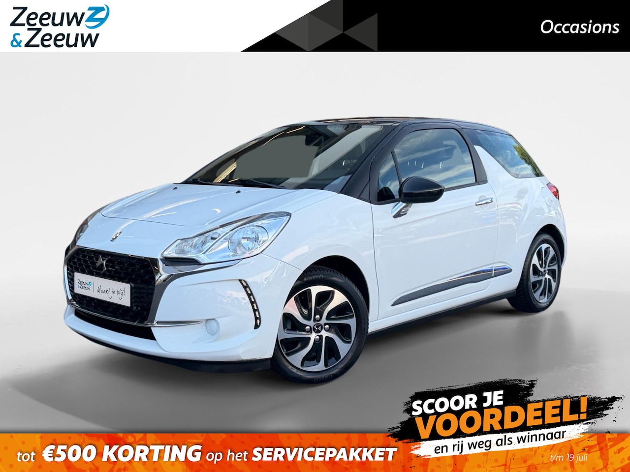 DS 3 - 1.2 PureTech So Chic | Airco | Bluetooth | Cruise Control | 12 maanden garantie! | - AutoWereld.nl