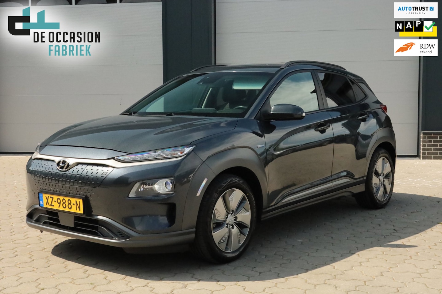 Hyundai Kona Electric - EV Premium 64 kWh Adaptief Leder Stoelverwarming/-koeling Keyless - AutoWereld.nl