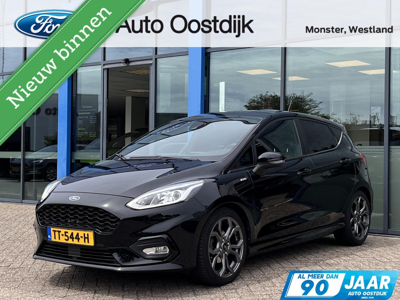 Ford Fiesta - 1.0 EcoBoost ST-Line 100PK Afn. Trekhaak Cruise Verwarmde Voorruit Navi B&O Parkeersensore - AutoWereld.nl