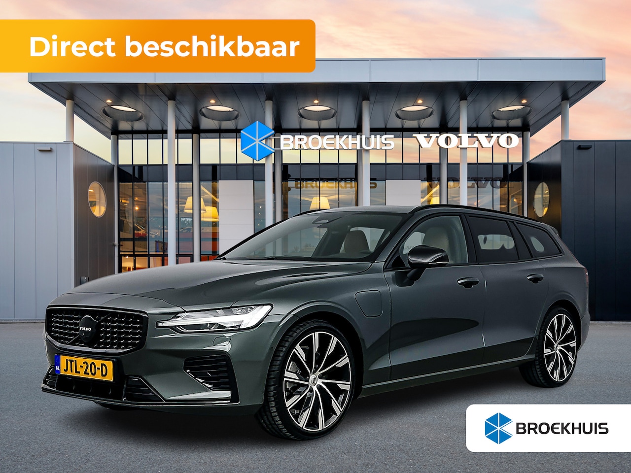 Volvo V60 - T8 Ultra Dark Performance | 20" | Bowers & Wilkins | Geventileerd Nappa | Massagestoelen | - AutoWereld.nl