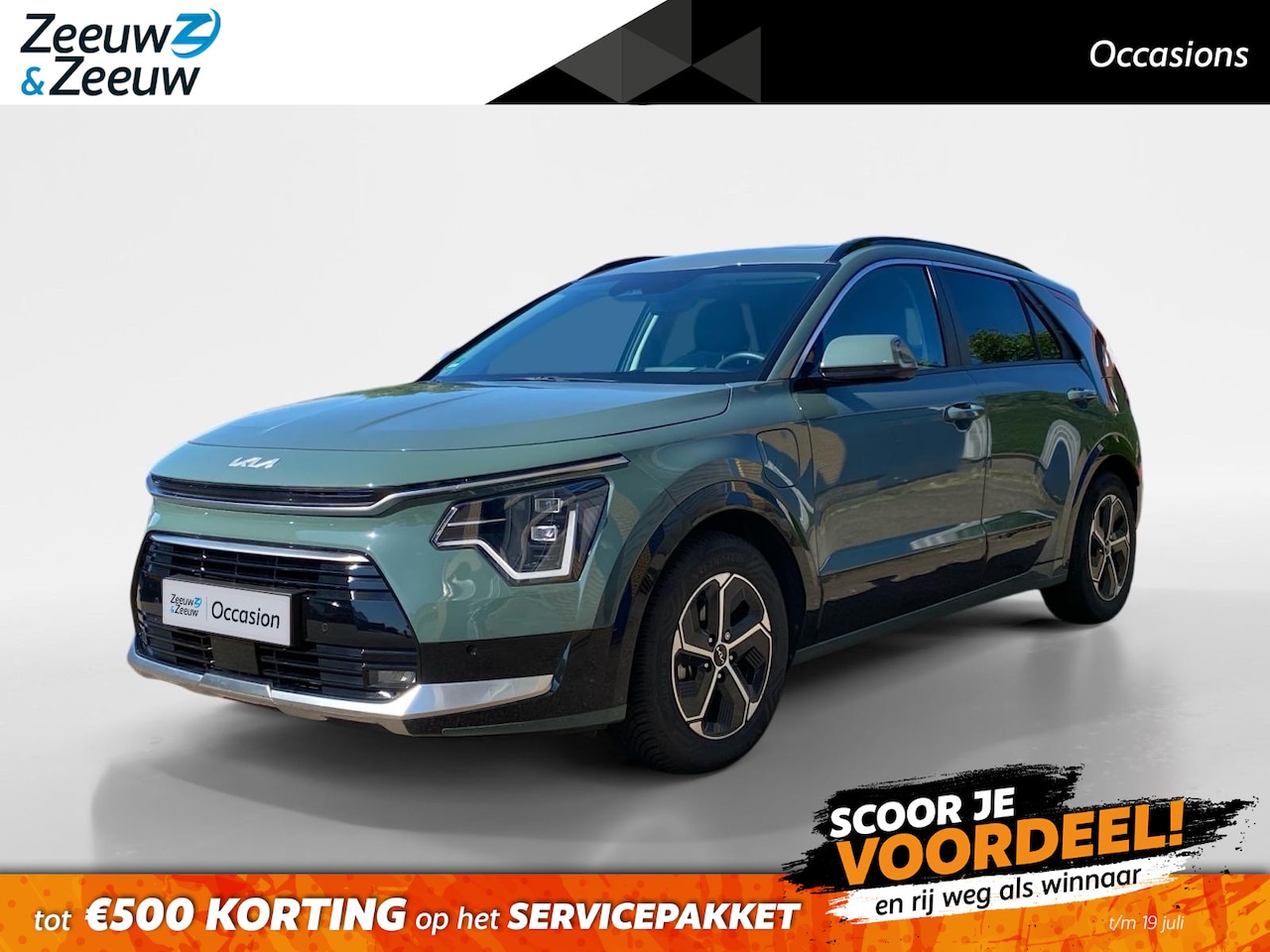 Kia Niro - 1.6 GDi PHEV DynamicPlusLine | Climate control | Leder | Stoel,- en stuurverwarming | LM v - AutoWereld.nl