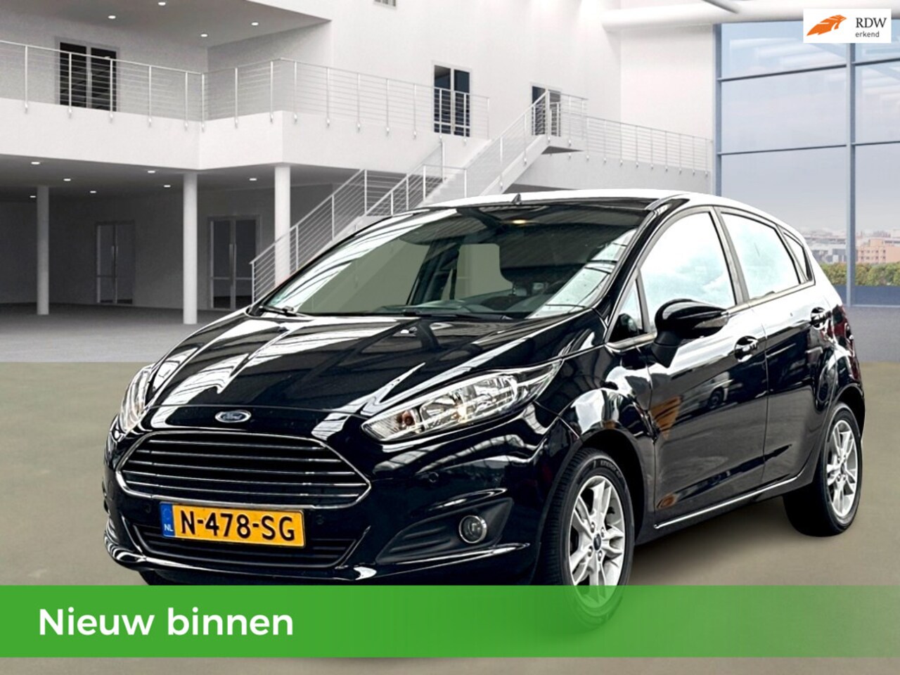 Ford Fiesta - 1.0 Titanium Airco parkeersensoren Nw APK Velgen Elek.ramen Scherm - AutoWereld.nl
